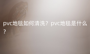 pvc地毯如何清洗？pvc地毯是什么？